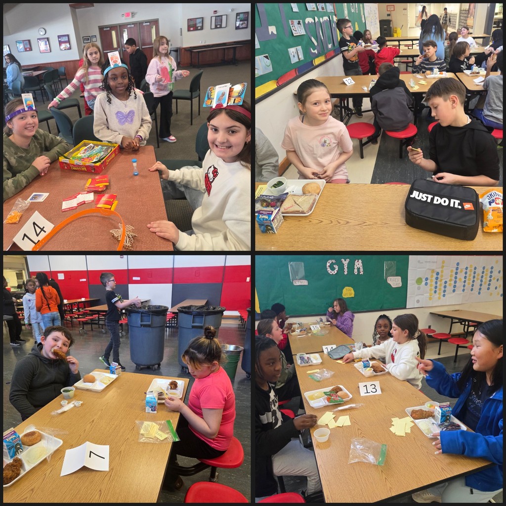 students play games and eat lunch together collage