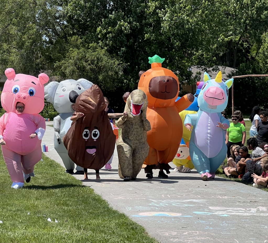 inflatable race