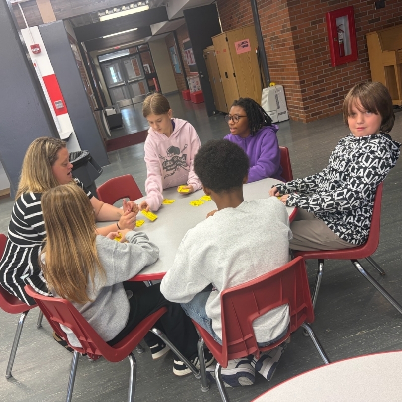 Mrs. Hill plays with 5th graders