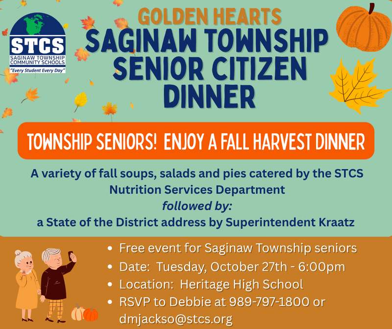 senior dinner flyer