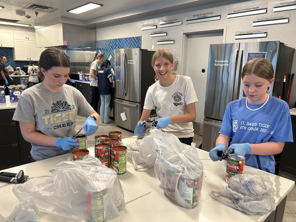 Girls preparing food