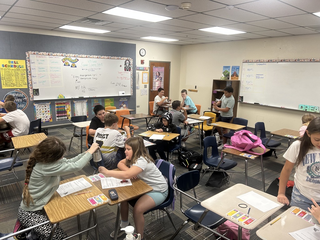 Students working together