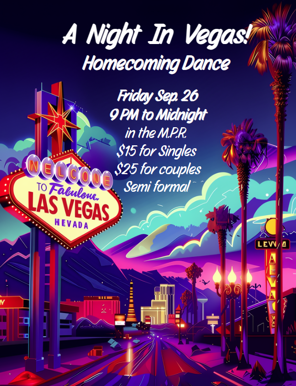 HS Dance 9pm to Midnight in the MPR