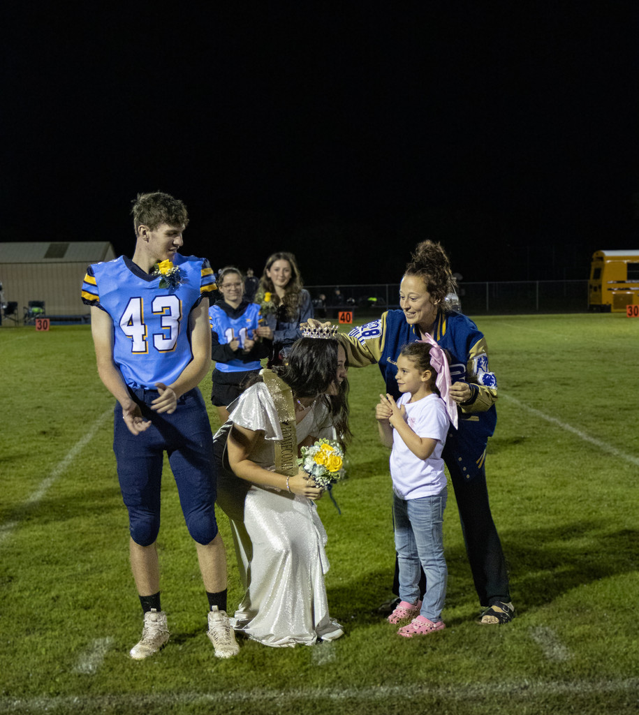 Crowning the queen