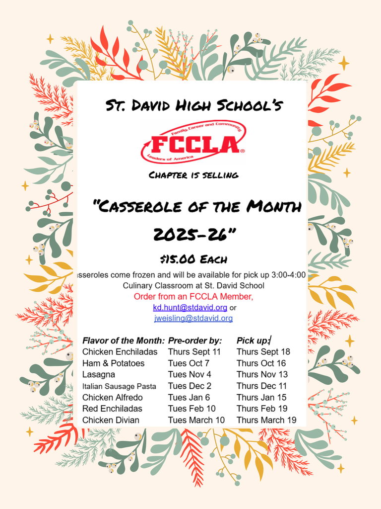 Casserole of the Month December