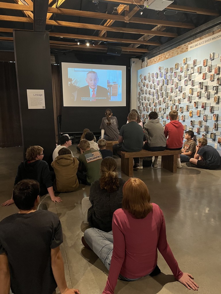 students listening to presentation