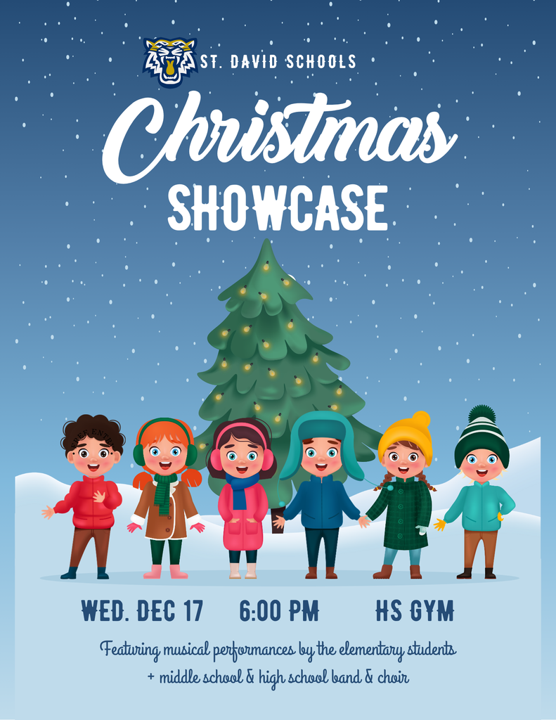 Christmas Showcase Wed Dec 17 6:00 pm HS Gym