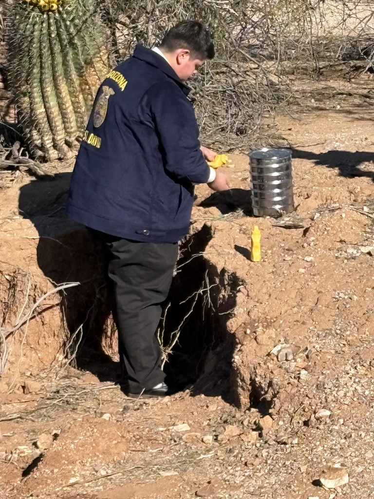 Student competing as an individual in soils