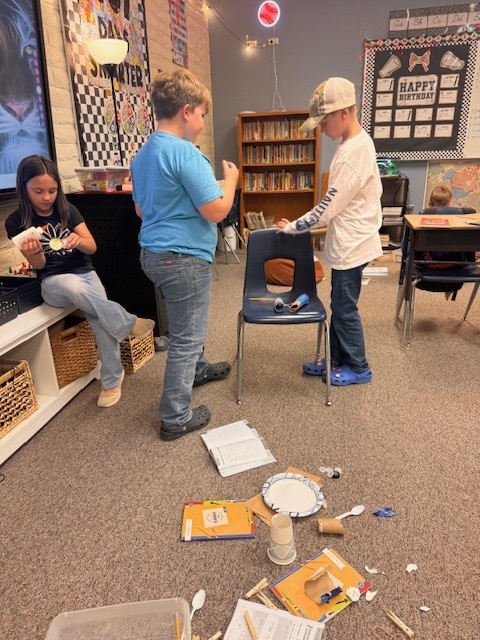 students working on projects