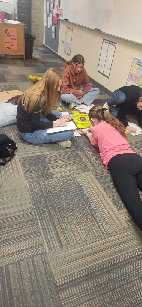 students playing game