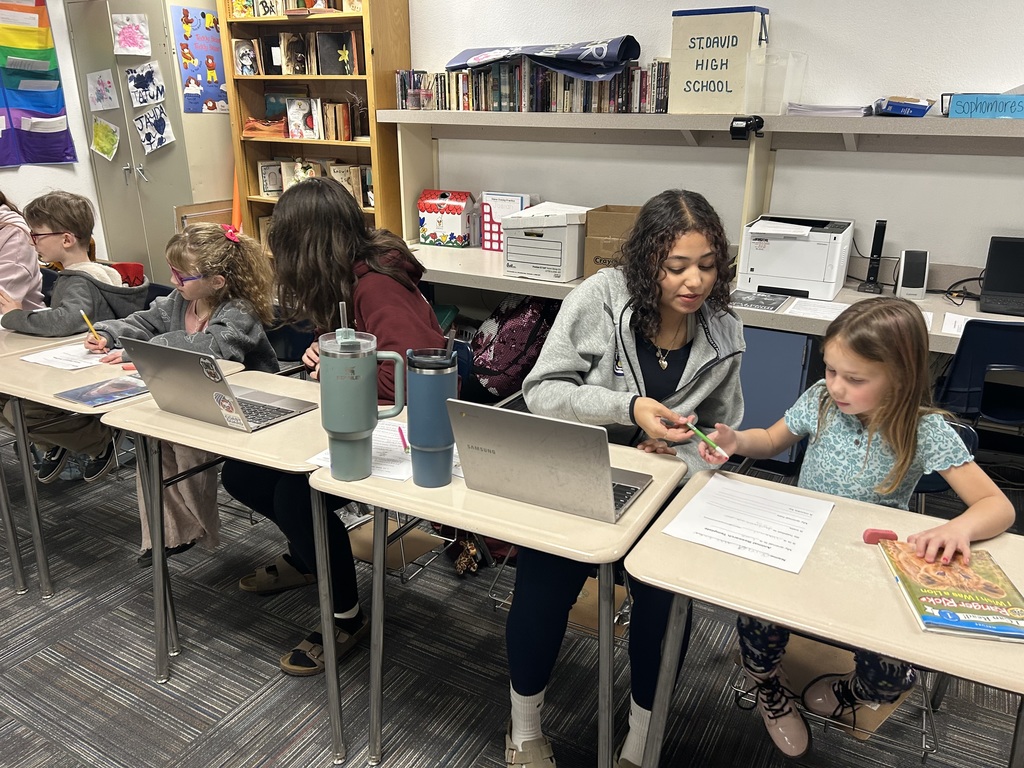 students working together