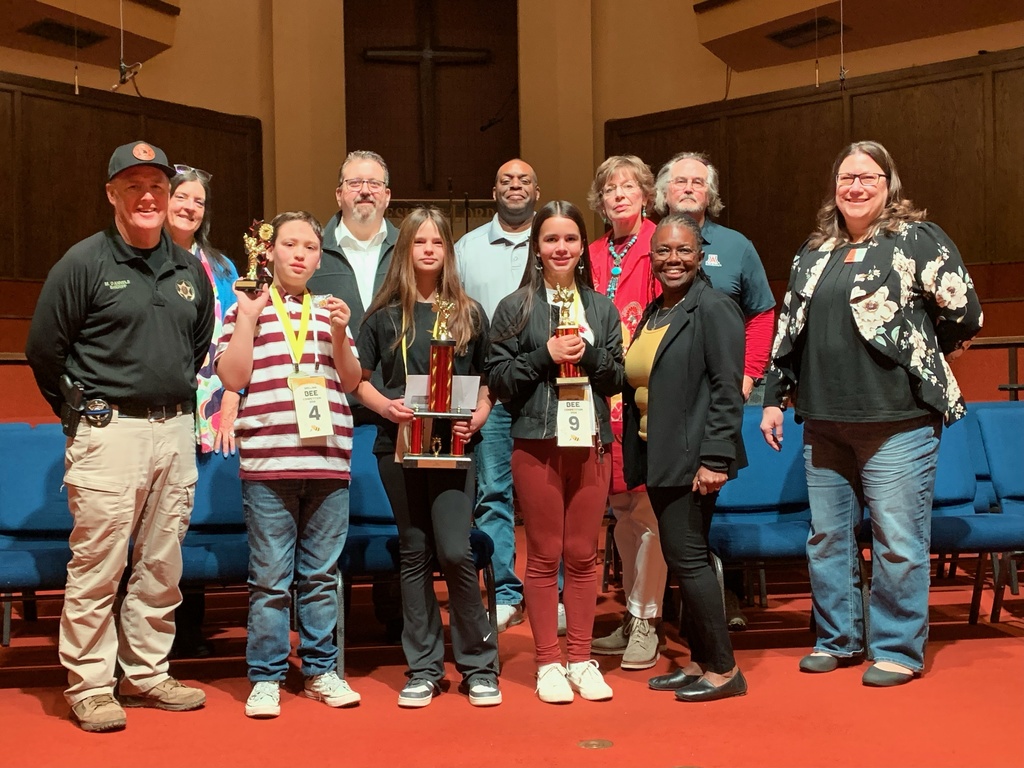 County spelling bee finalists and officials