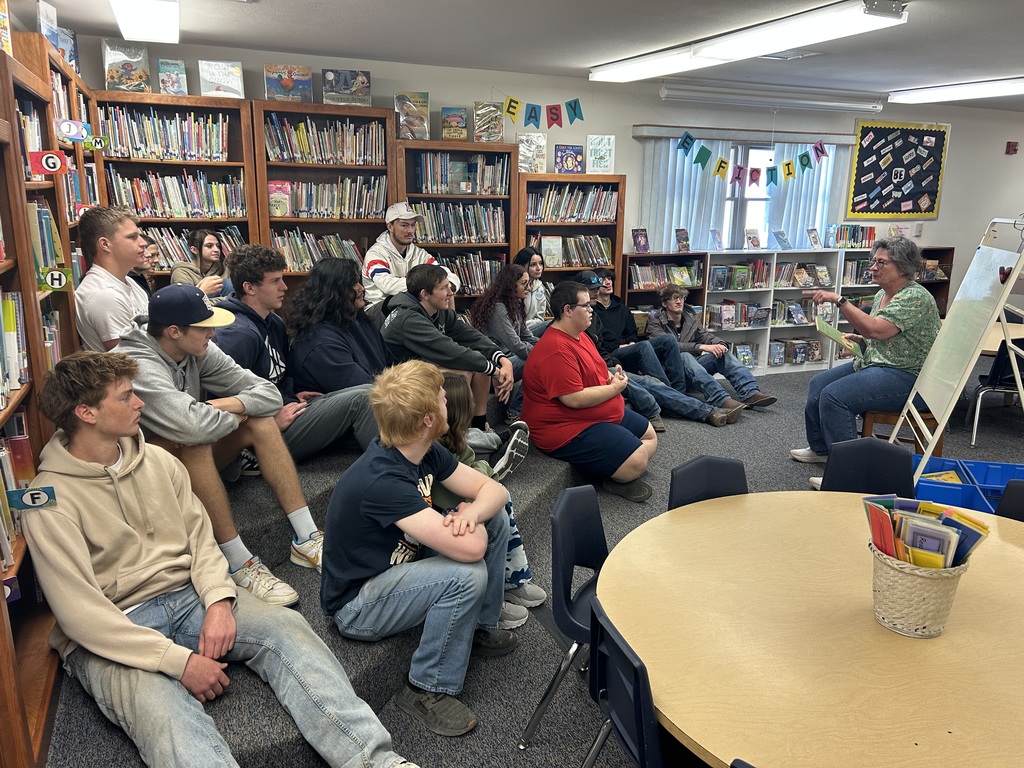 Senior class in reading time