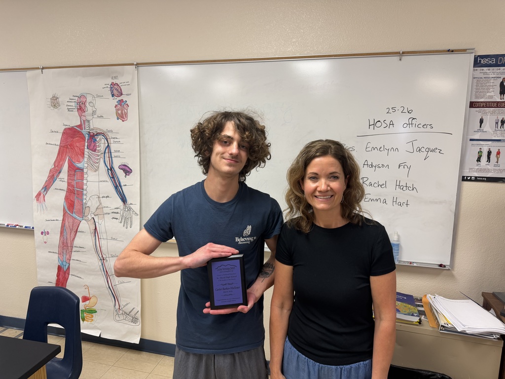 student of the month and teacher