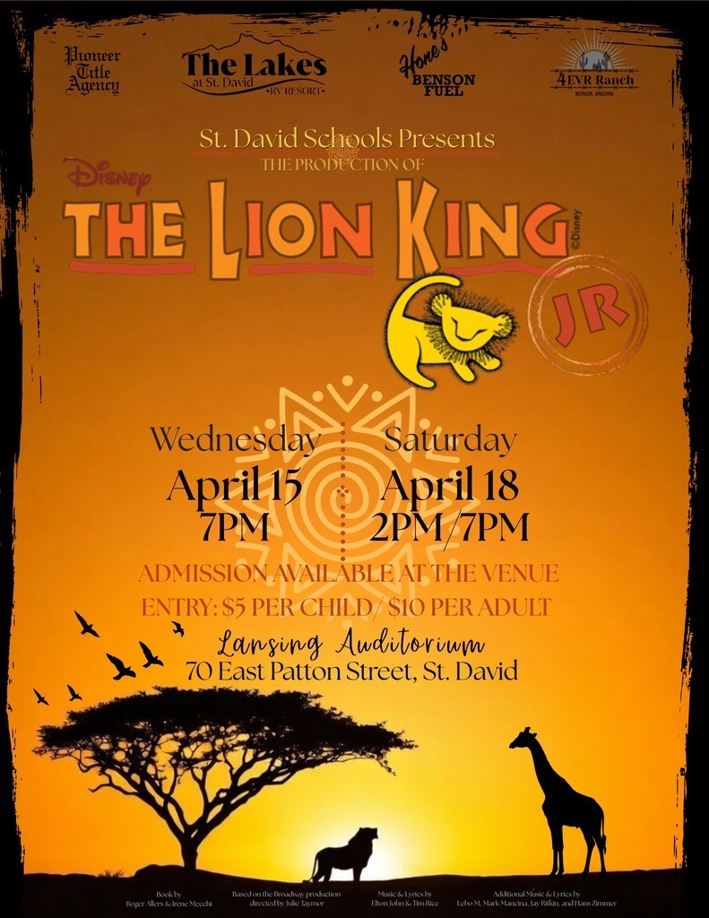 St. David School Presents the Lion King