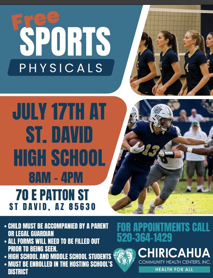 Free Sports Physicals at St. david School