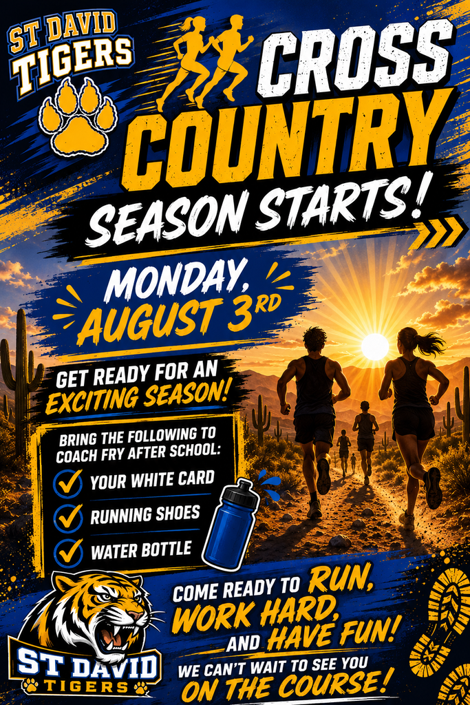 Cross Country practice starts Monday, August 3
