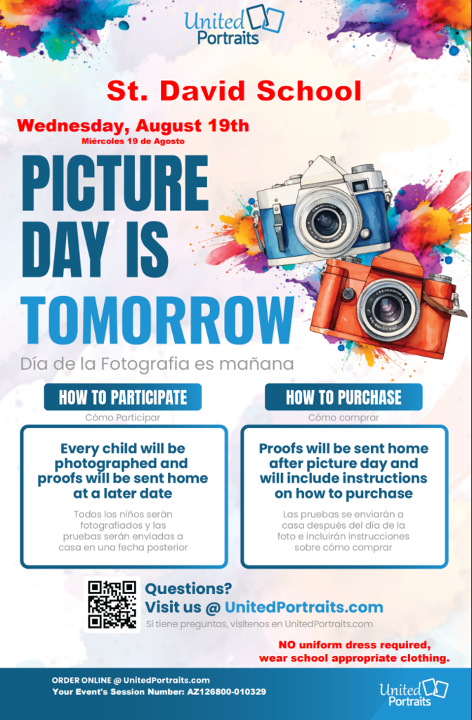 Picture Day is tomorrow