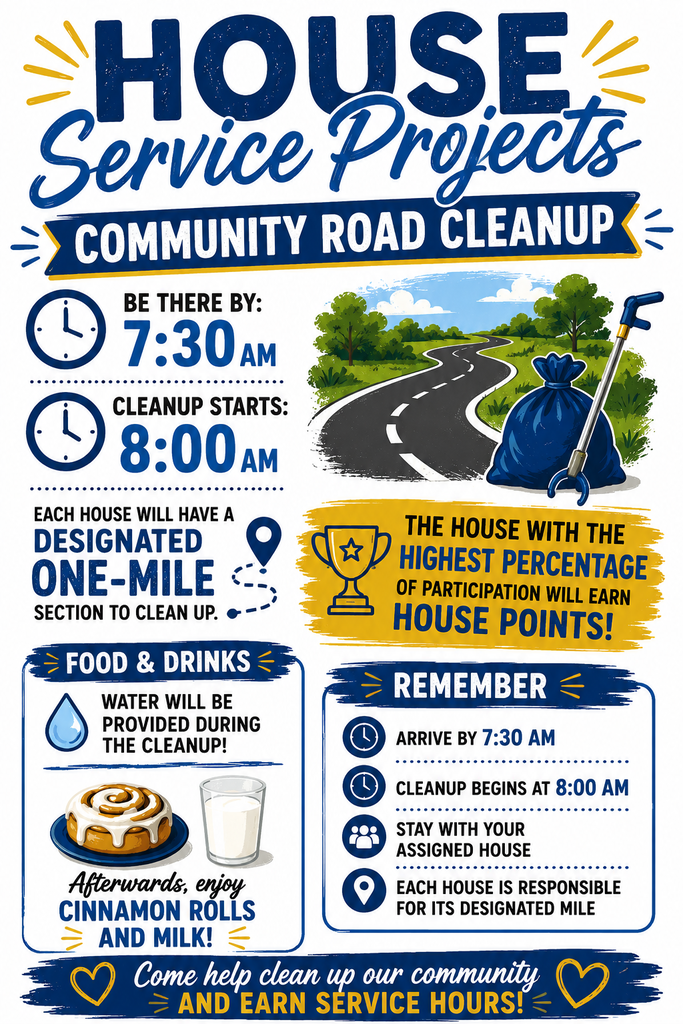 St. David High School House Service Projects 9/11 8AM-9AM meet in front of the 1938 building