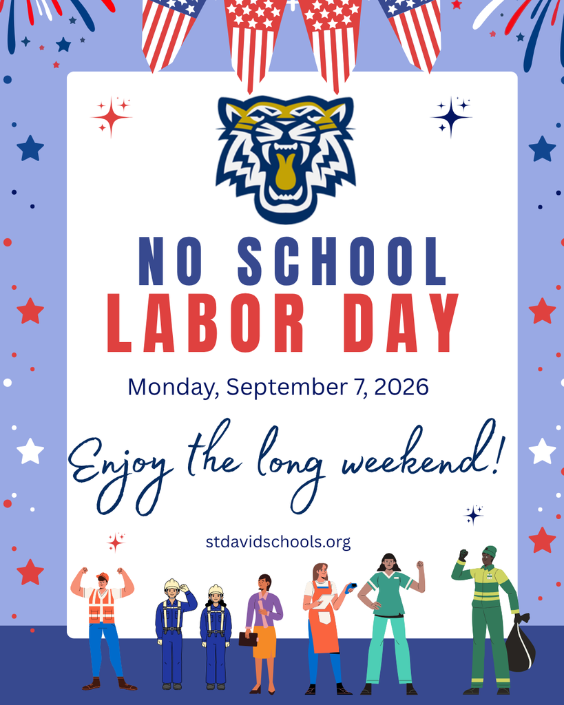 No School Labor Day Monday September 7, 2026