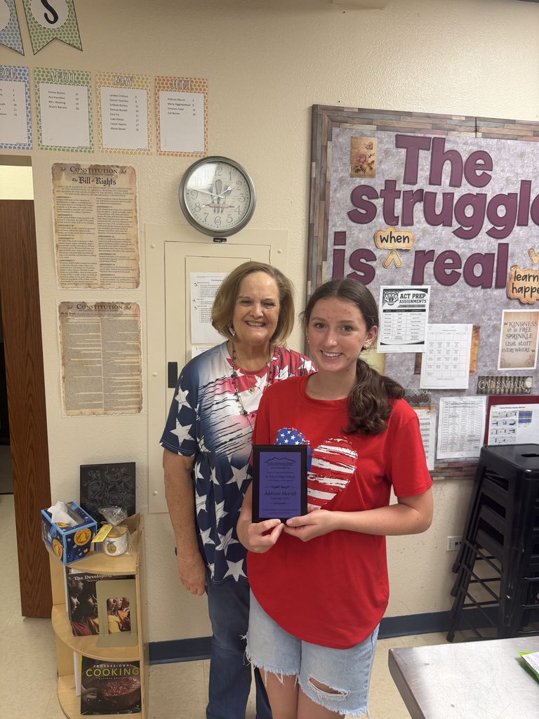 Teacher and CTE Student of the Month