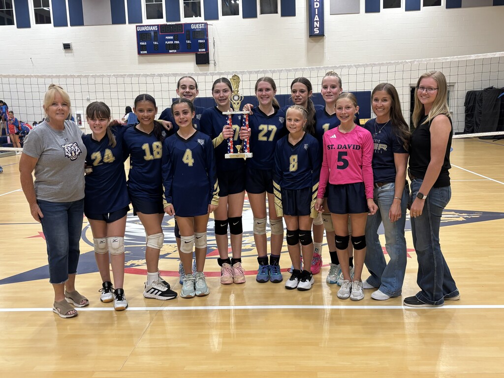 Middle school volleyball champions
