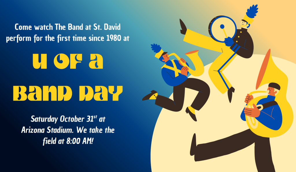 U of A Band Day Sat Oct 31 at Arizona Stadium