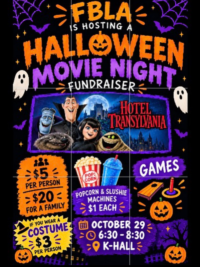 Halloween Movie Night Fundraiser 10/29 6:30 pm