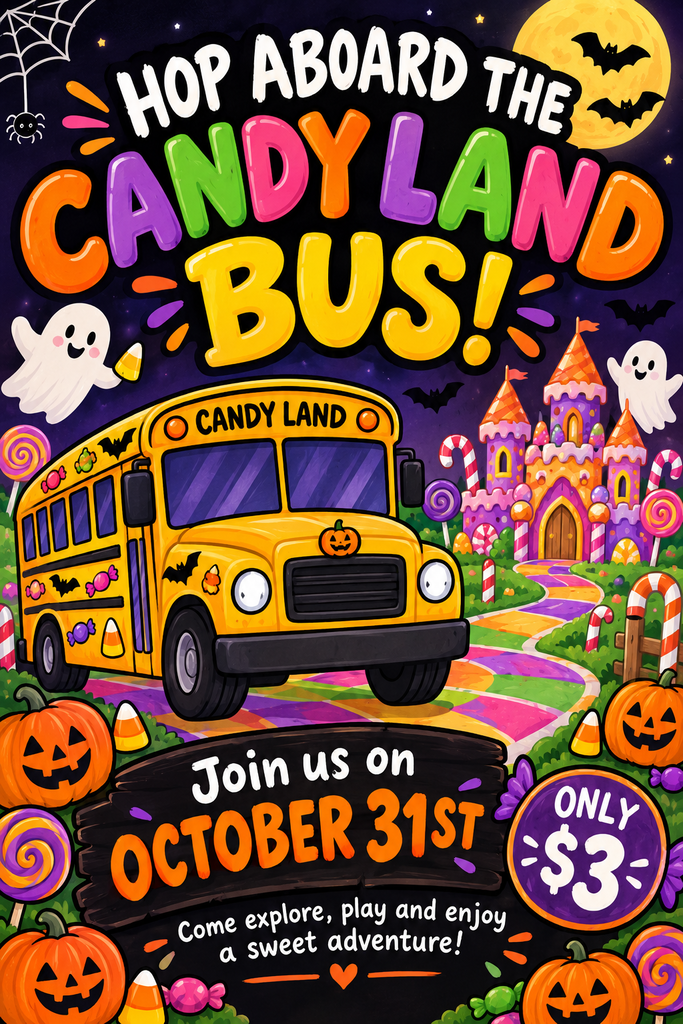 Candy Land Bus for kids