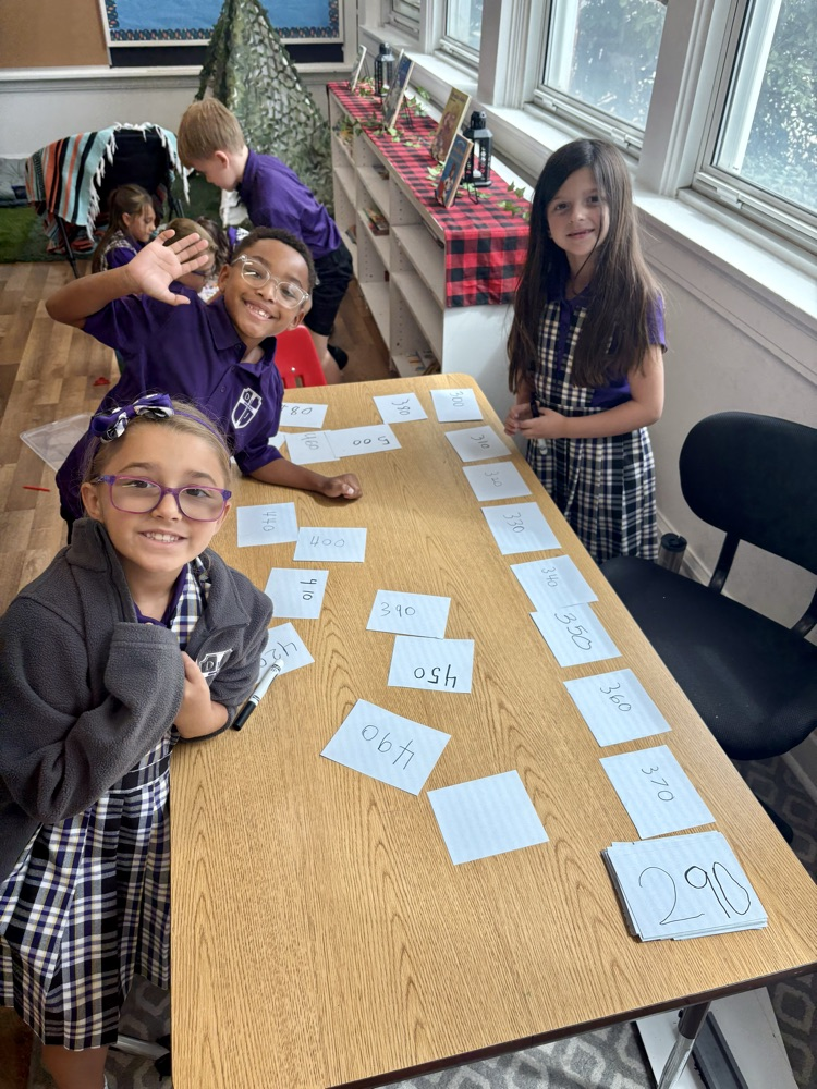 Second Grade counting by tens up to one thousand!