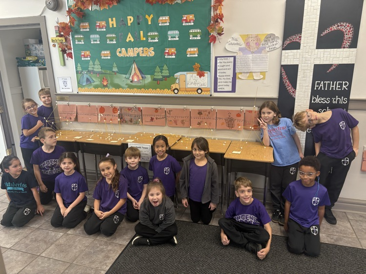 Second Grade with their towers!