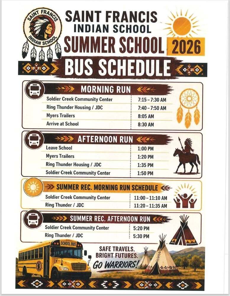 Summer Bus Schedule