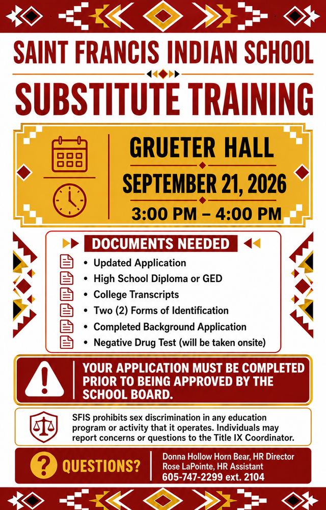 SFIS Substitute Training