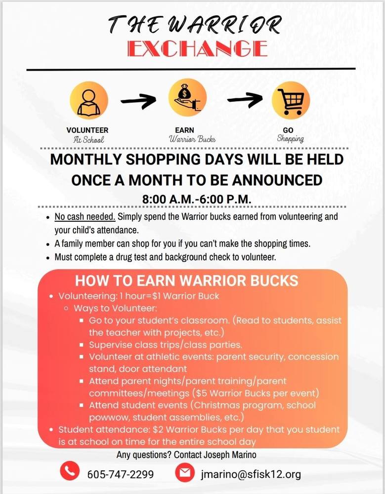 Warrior Exchange Flyer