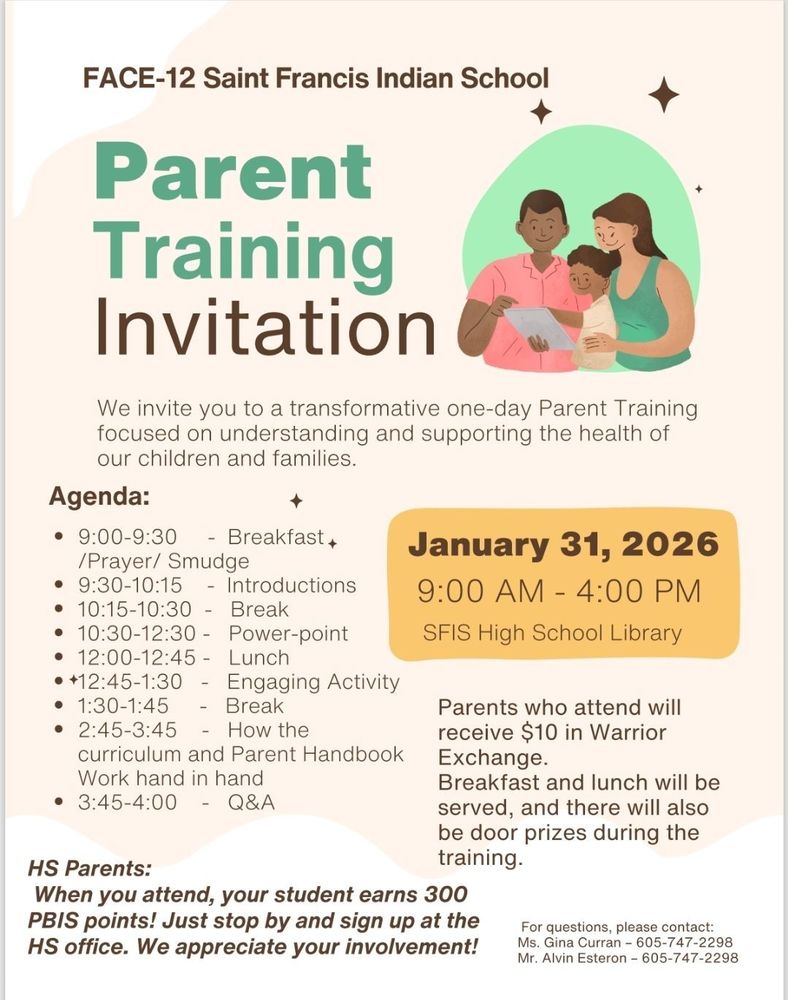 Parent Training Flyer