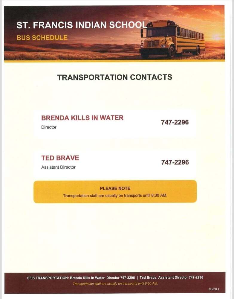 Transportation Schedule