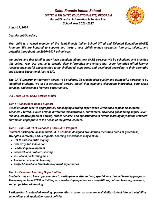 GATE August Newsletter