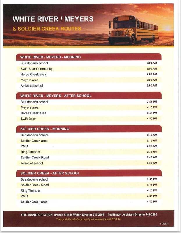Transportation Schedule