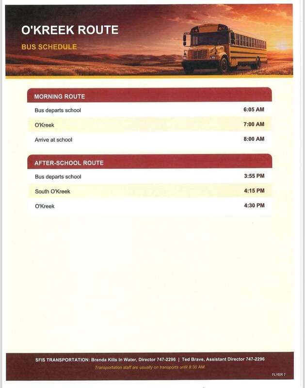 Transportation Schedule