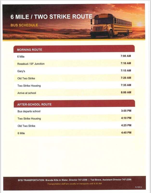 Transportation Schedule