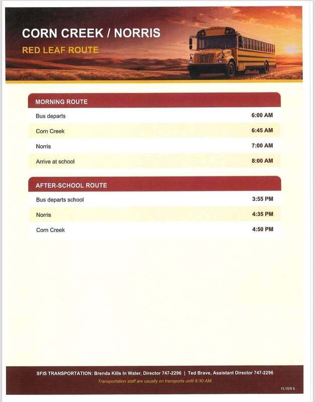 Transportation Schedule