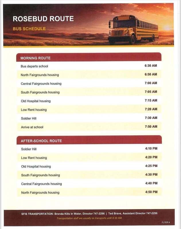 Transportation Schedule