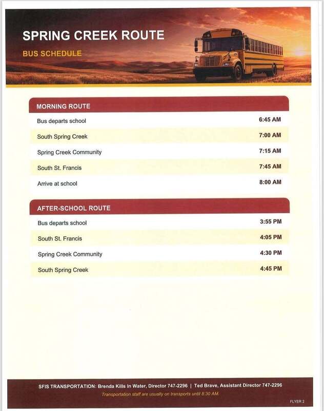 Transportation Schedule