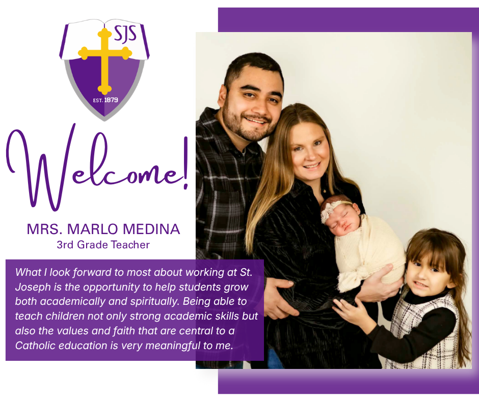 New 3rd Grade Teacher - Mrs. Marlo Medina