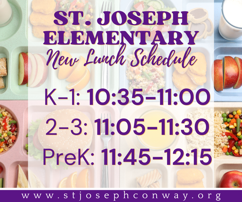Elementary lunch schedule