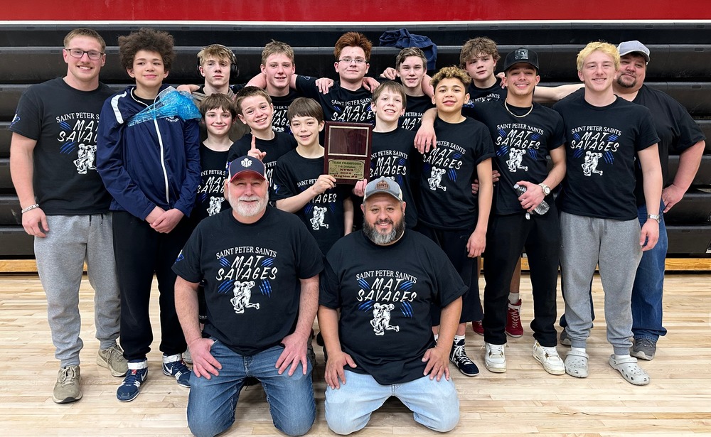 St. Peter Youth Wrestling 7th & 8th grade team