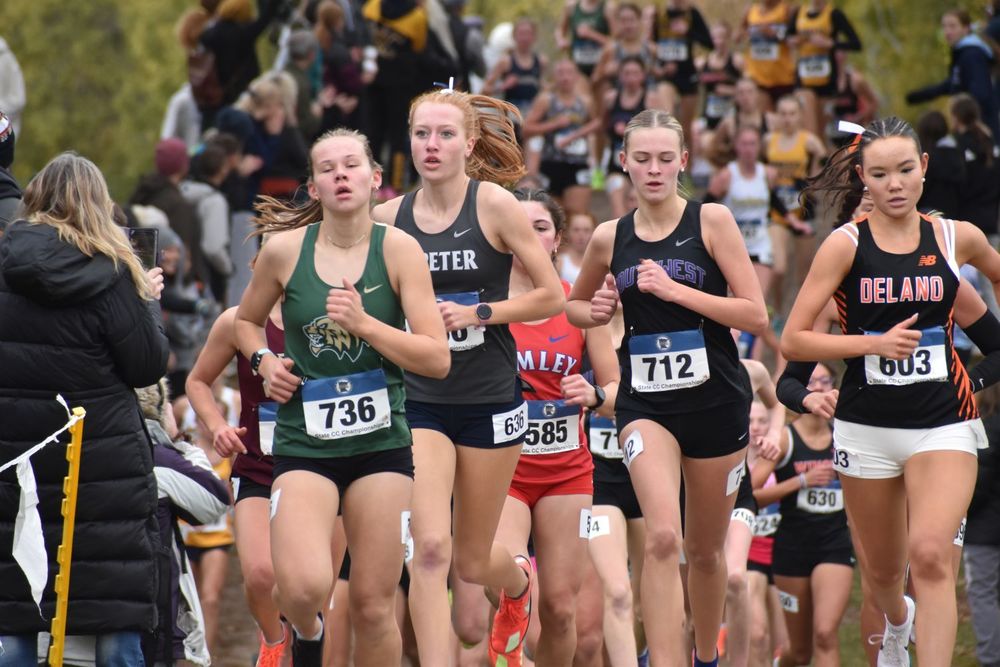 Keira Friedrich running at state