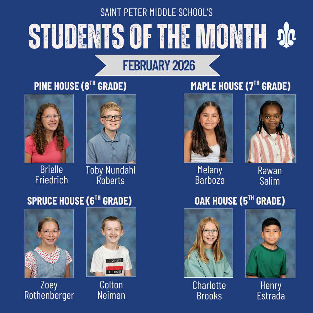February 2026 SPMS Students of the Month