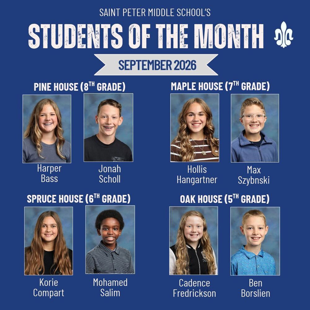 SPMS Students of the Month (Sept. 2026)
