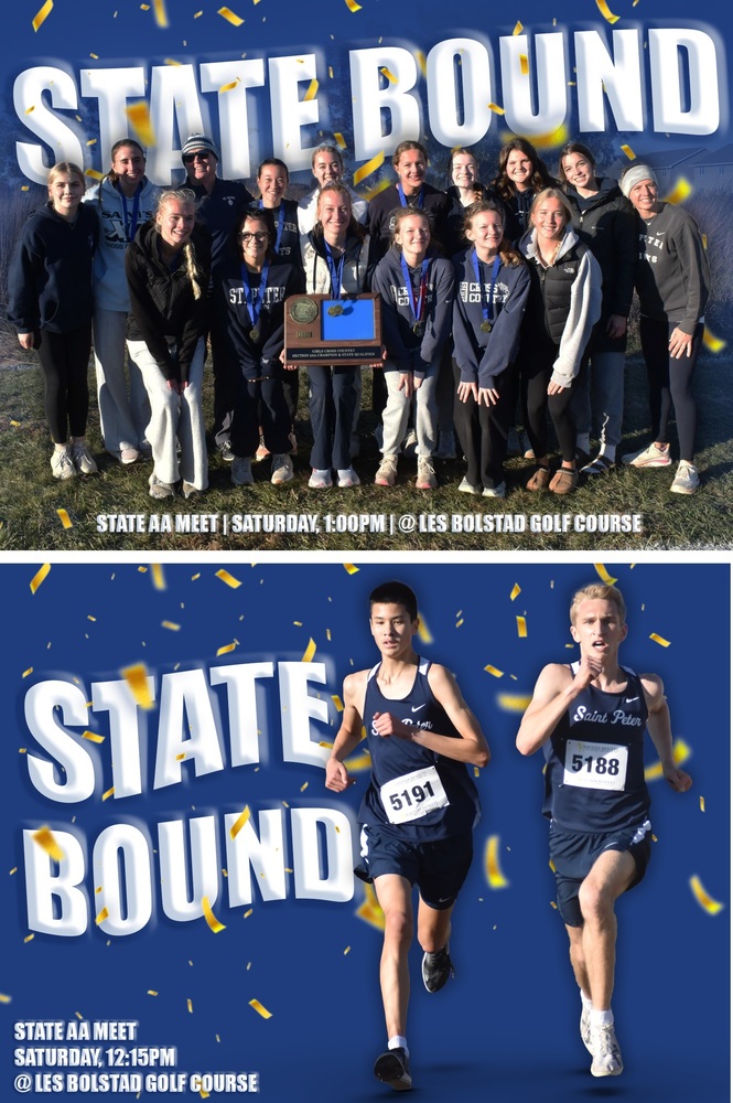 State-bound Saints CC runners!